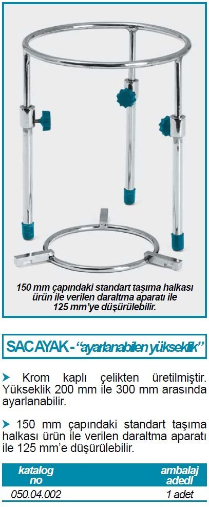 İSOLAB 050.04.002 sac ayak standı